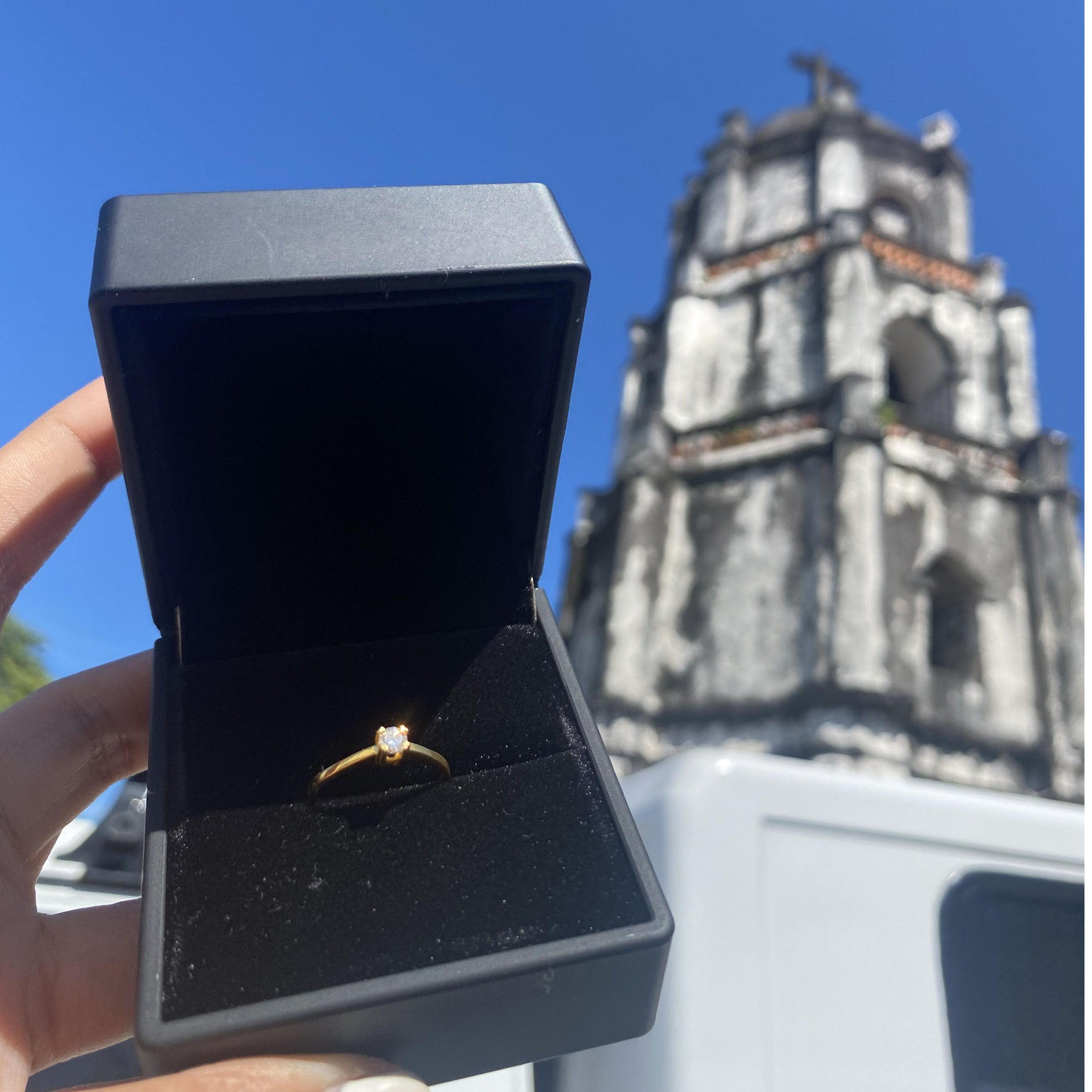 Our love story turned into a beautiful realityโfirst with a proposal, then with the joy of expecting Baby V.