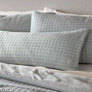 Mosaic Waffle Pillow Cover - Shore/Cream
