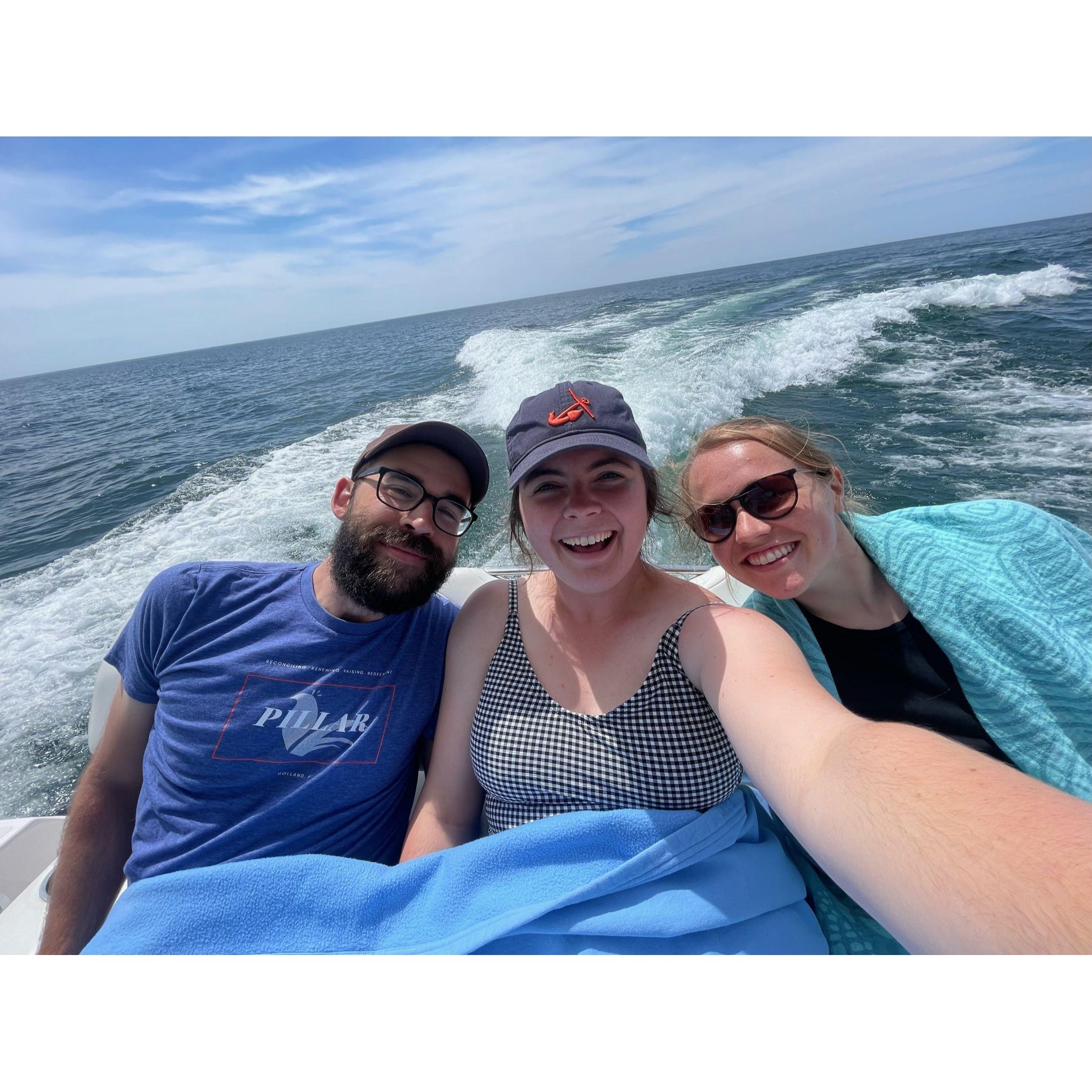 On Lake Michigan with Erica