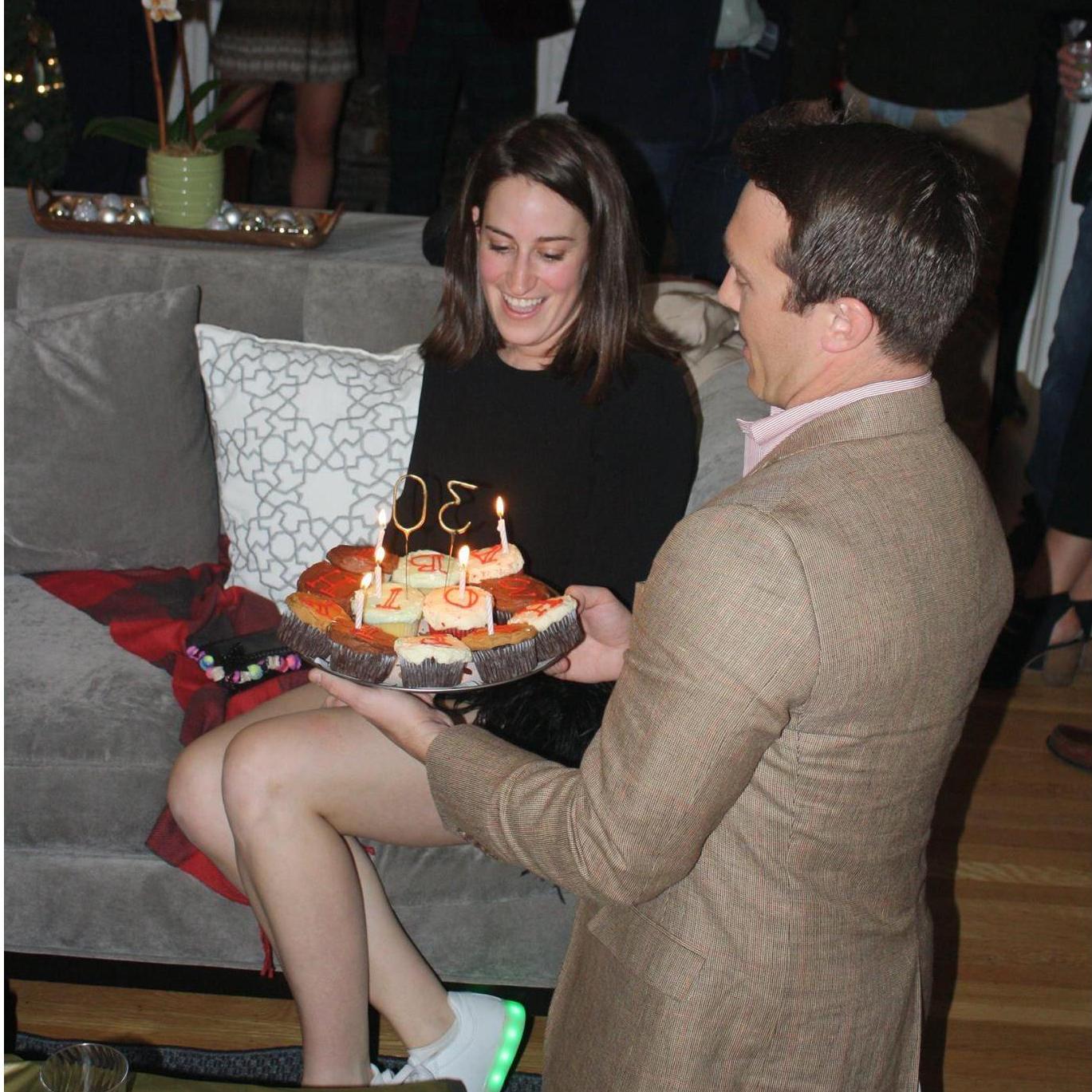 30th birthday cupcakes