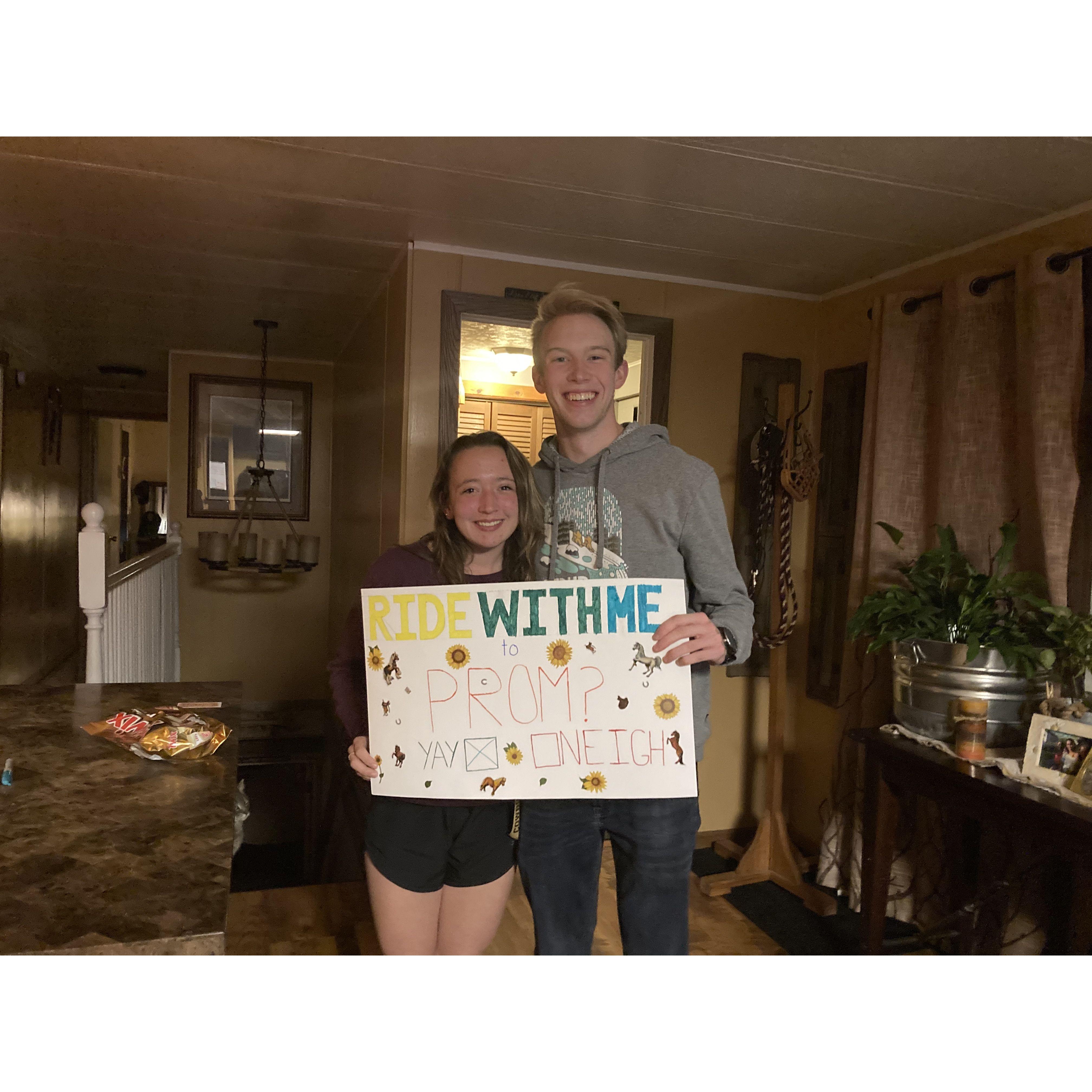 The night he asked me to prom