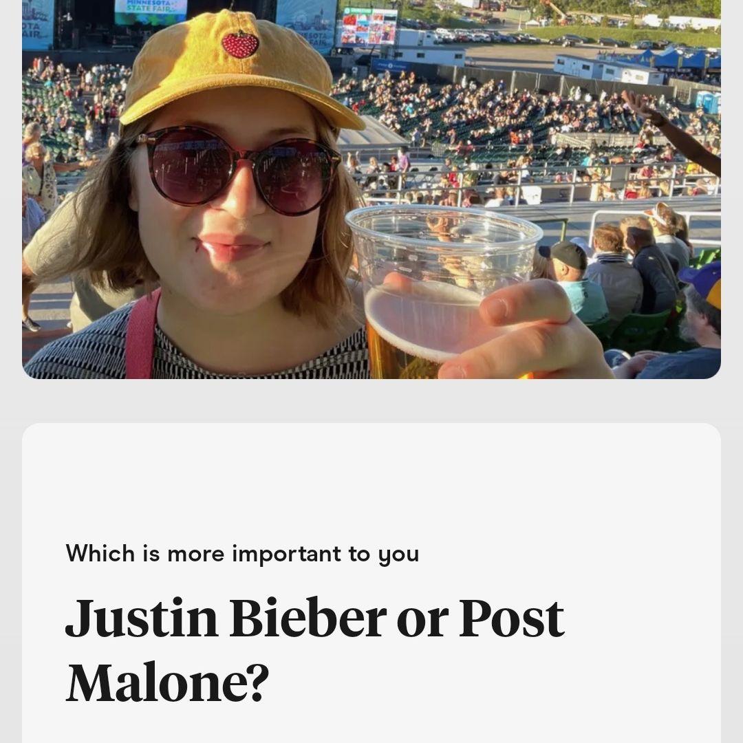 Screenshots from matching on Hinge!