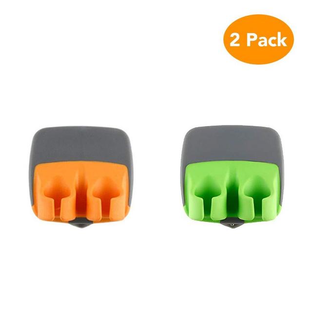 Vegetable Peeler, McoMce 2 PCS Durable Palm Peeler, Sharp Blade Finger Potato Peeler with Comfortable Rubber Finger Grip, Palm Peeler Vegetable Peeler for Pumpkin, Carrot, Cucumber, Potato and More