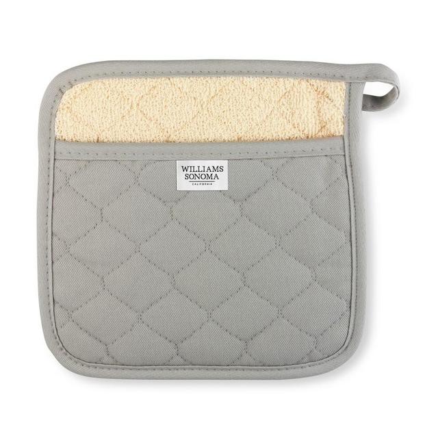 Williams Sonoma Potholder, Drizzle Grey