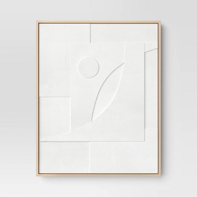 24" x 30" Dimensional II 3D Framed Wall Sculpture with Sand texture - Threshold™