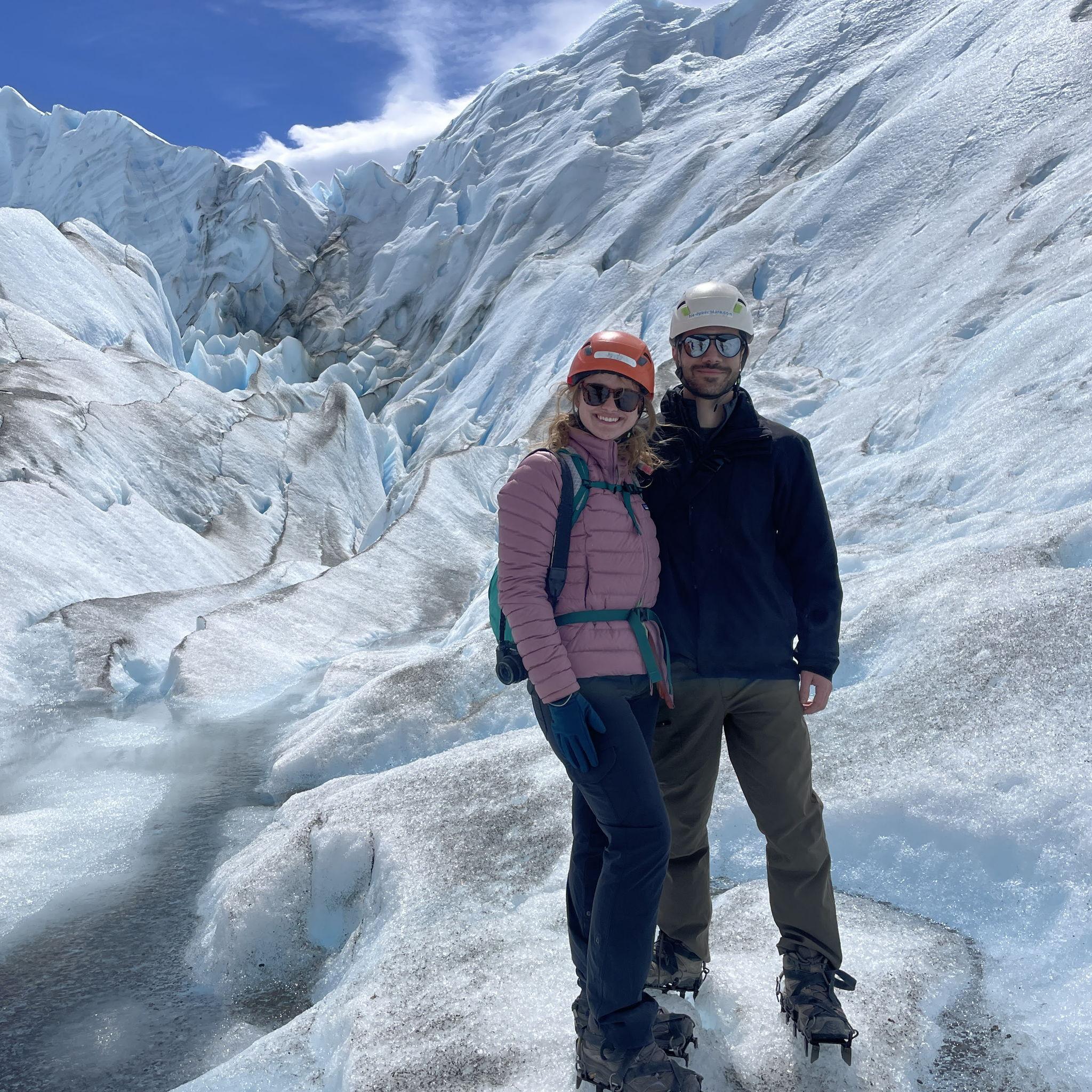 Ringing in the new year on a glacier in Argentina, 2024