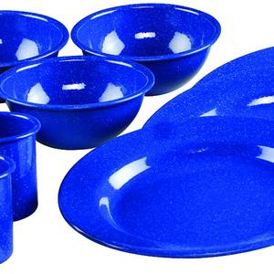 Coleman 12-Piece Enamel Dinnerware Set