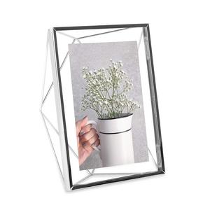 Umbra Prisma 5 x 7 Picture Frame – Floating Wall or Desk Photo Display for Pictures, Art, Illustrations, Graphic Text & More, Metal, Chrome
