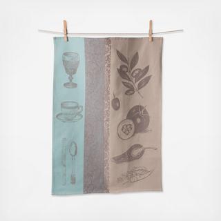 Mediterranean Home European Jacquard Tea Towel, Set of 2