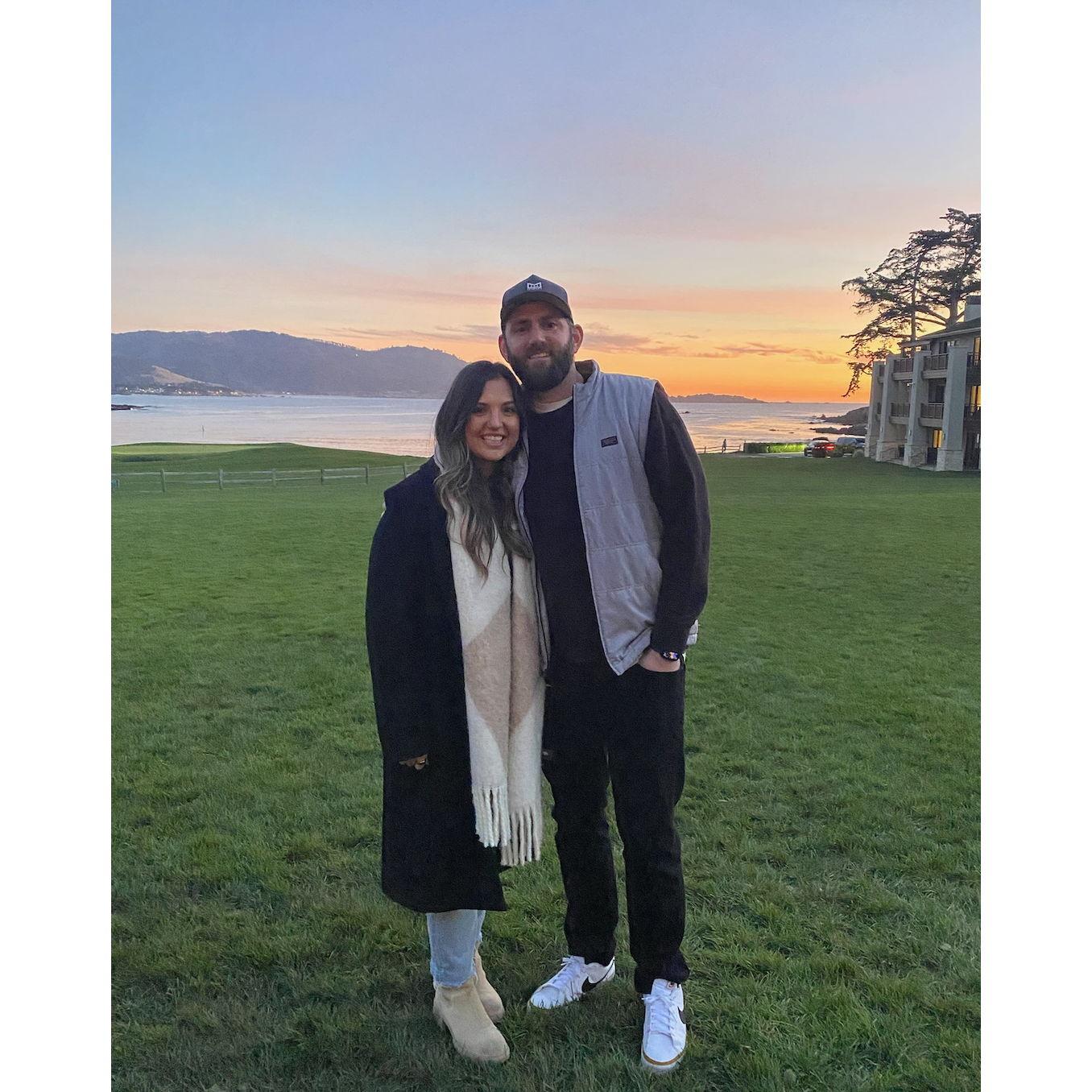 First time we went to Pebble Beach and Cody was in awe haha