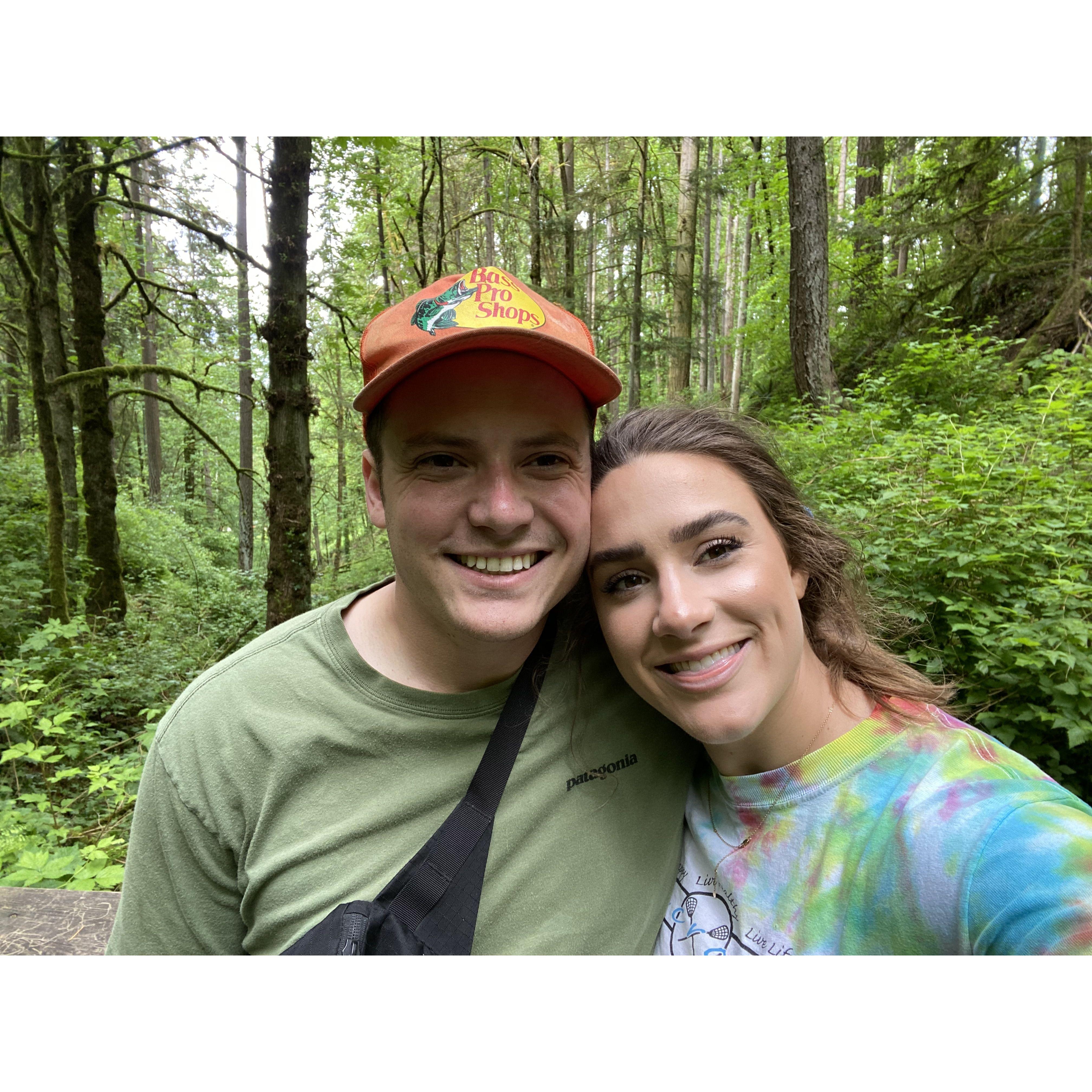 One of our first dates together, right before Parker asked Caroline to be his girlfriend.