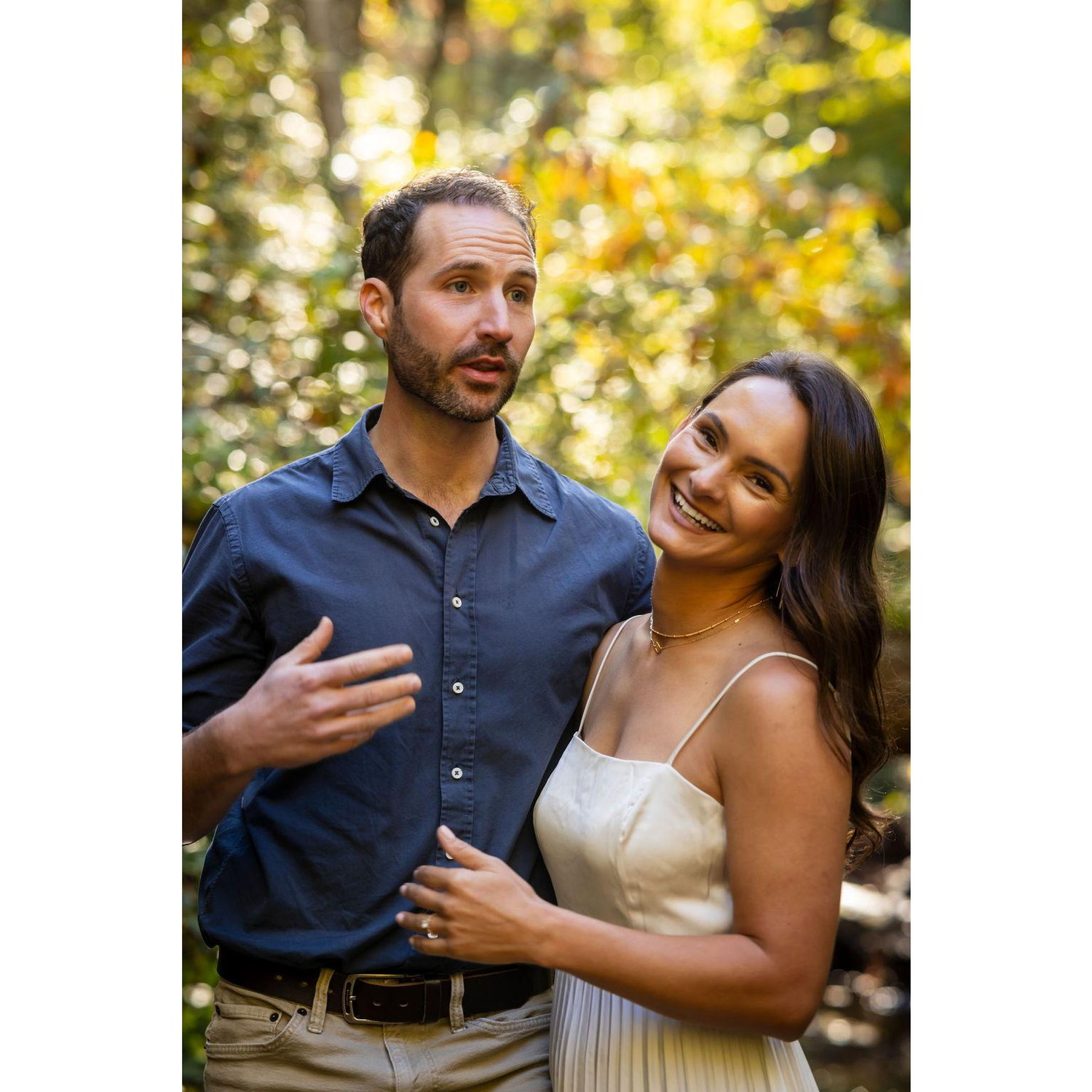 Who knew our first professional photoshoot together would be our engagement photos?! What you can't tell is that it was 50 degrees out!