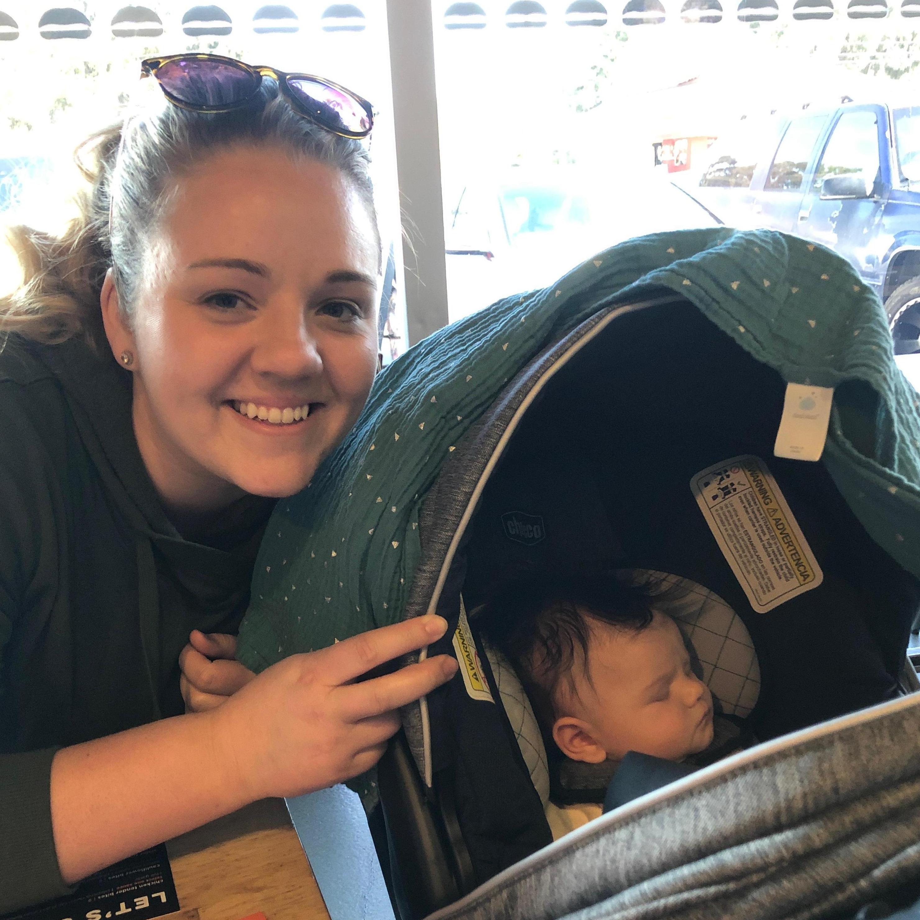 March 2020 - Celine raced the start of the pandemic to meet Owen in California