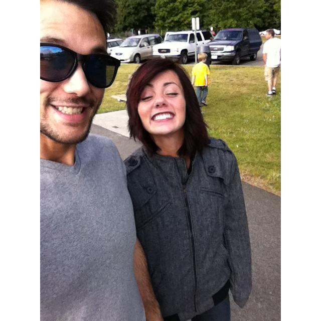 Our 2nd date ever at Golden Gardens in Seattle.