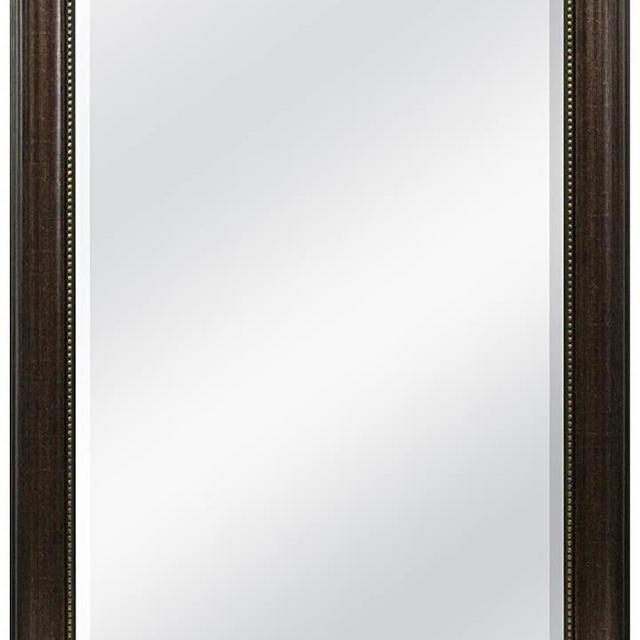 MCS 20677 Beaded Rectangular Wall Mirror, 30.2 by 40.2-Inch, Bronze