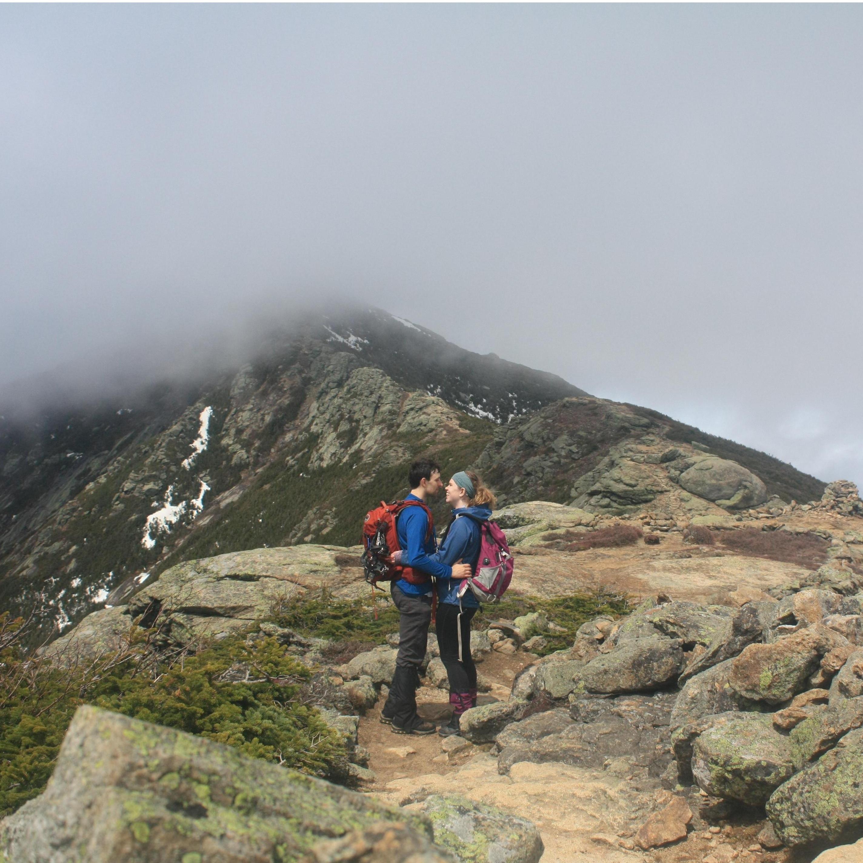 Spring hiking over Franconia Ridge