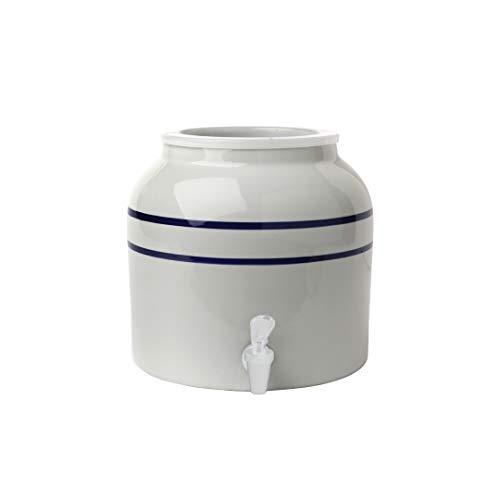 New Wave Enviro Products Blue Striped Porcelain Water Dispenser (Single), 2.5-Gallon