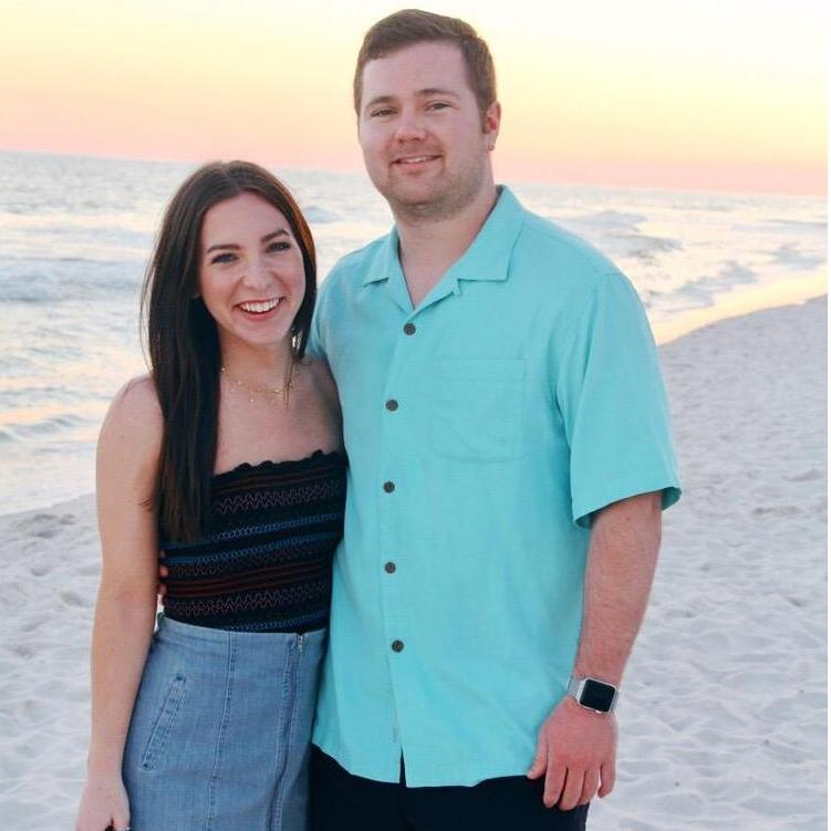 Spring Break in Gulf Shores, Alabama. Katy had to beg Kevin to take this picture.