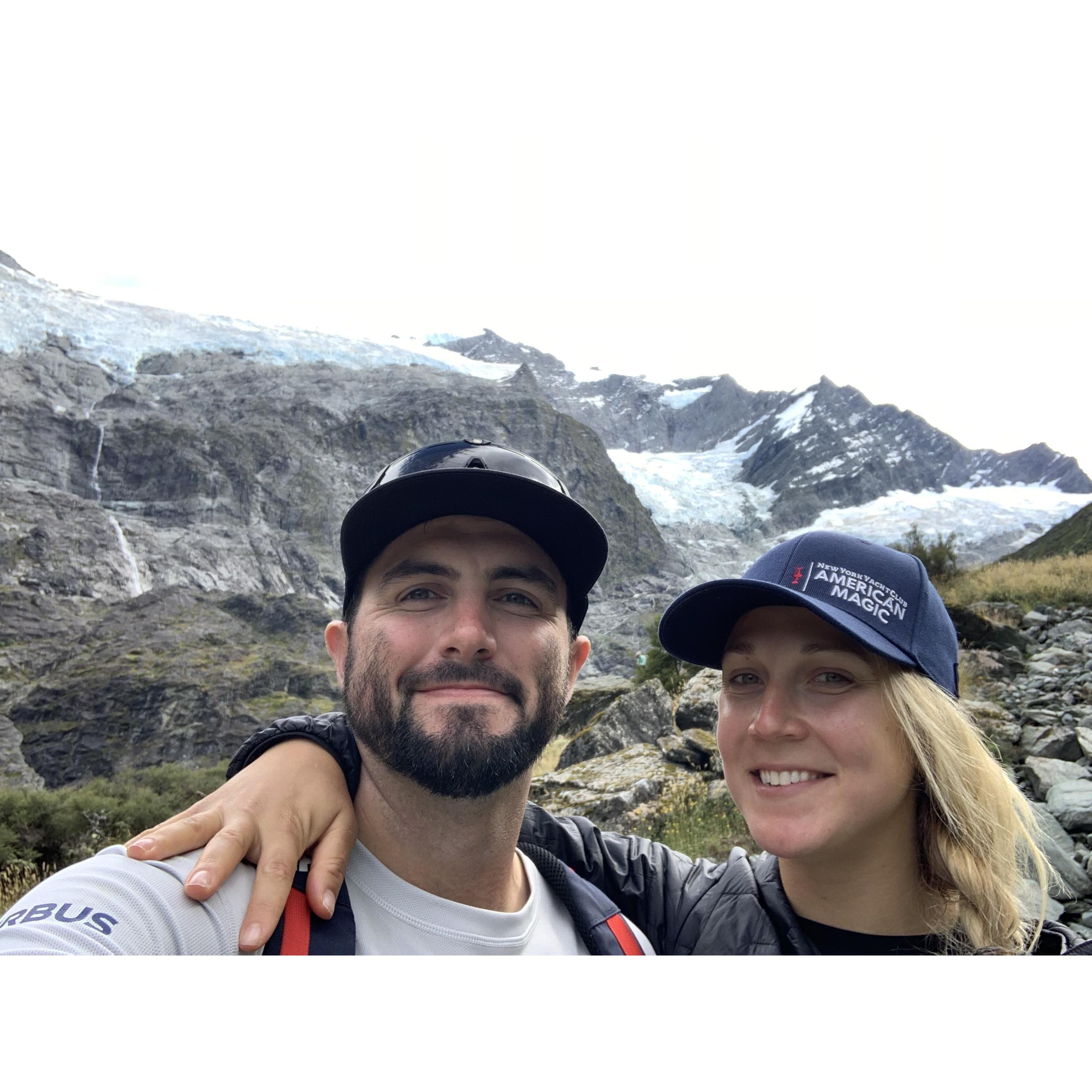 New Zealand was our greatest adventure yet! Rob Roy Glacier in Mount Aspiring, New Zealand. One of many stops on our 2-week trip to The South Island post America's Cup.