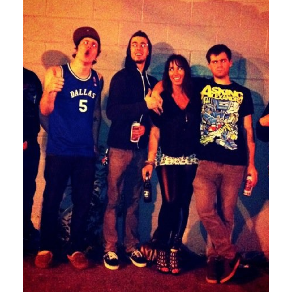 The first night we ever hung out/our first photo together. Post-Constance Alive show, horrible instagram filters and all.; Providence, RI 2011