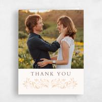 Beige Wedding Thank You - Palais Photo