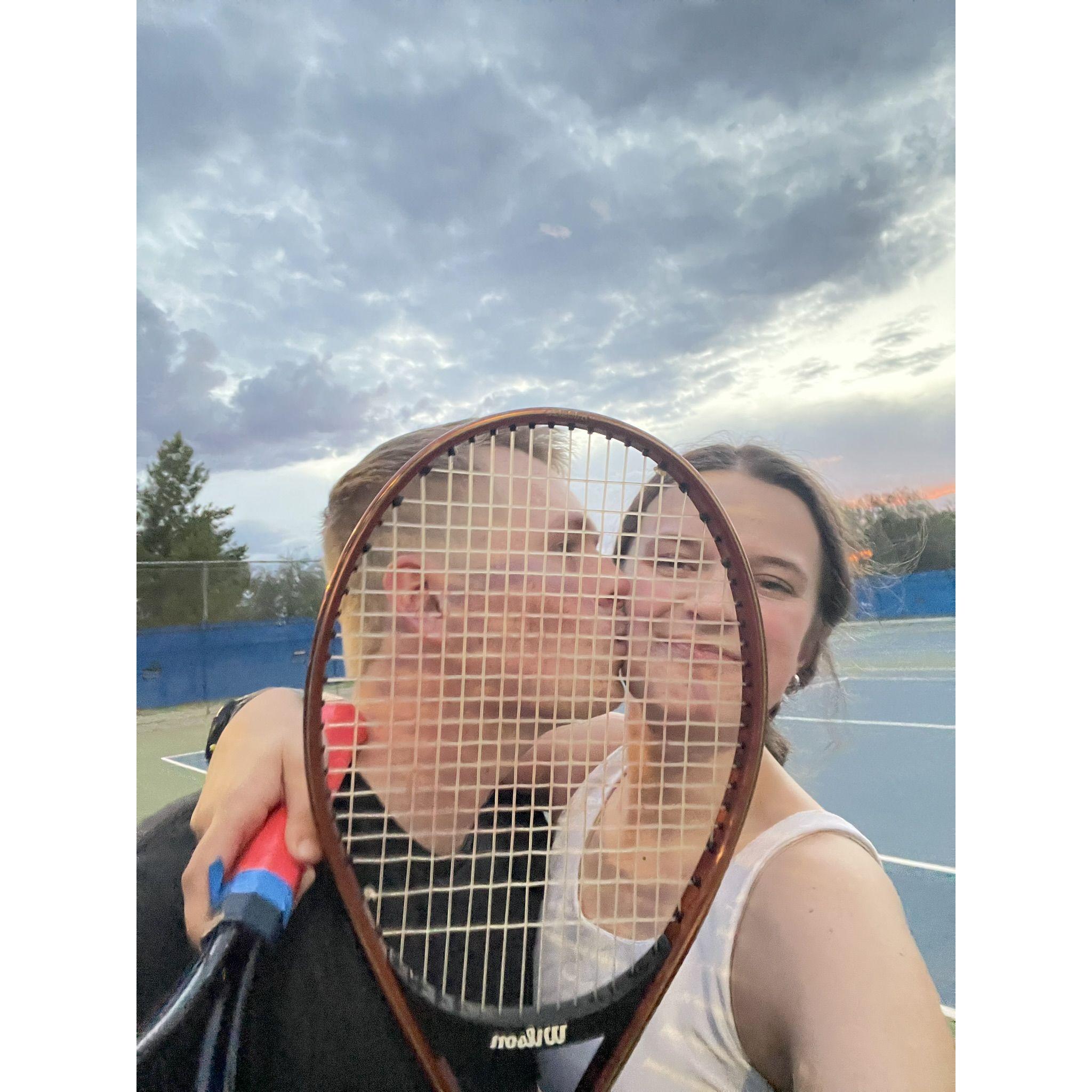 Amateur tennis date
