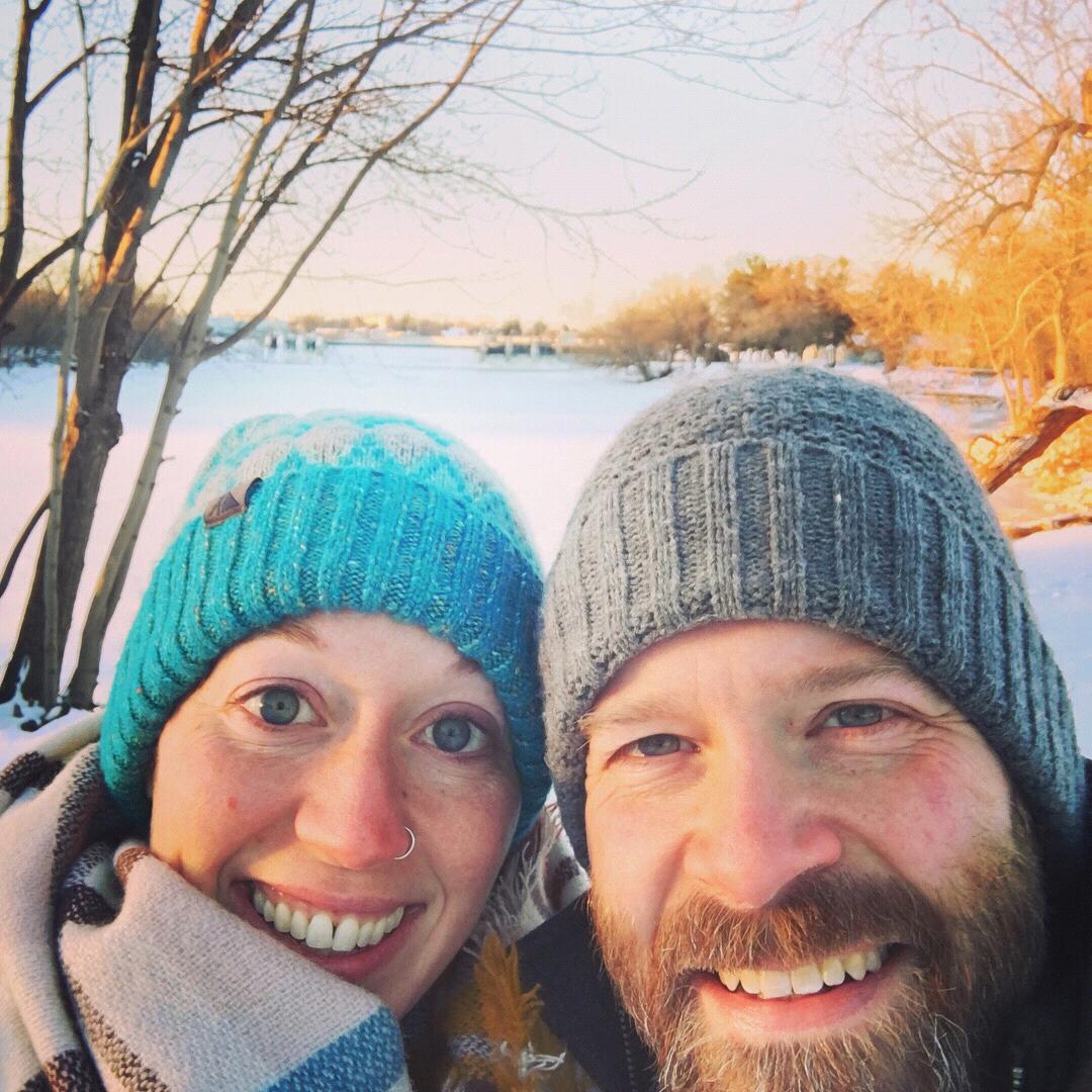 Dan's first SUPER cold trip to Minnesota, it warmed up to 7 degrees one day!