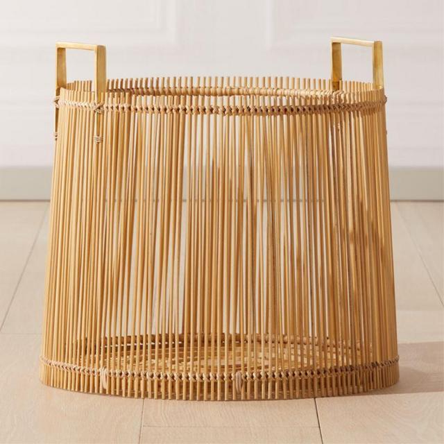 Brass and Bamboo Basket