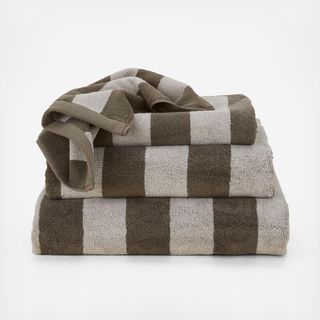 Simple Striped Terry Washcloth, Set of 4
