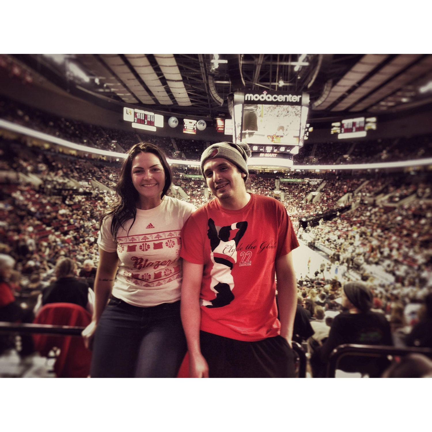 Our happy place with the Blazers