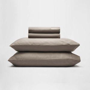 King Size - Egyptian Cotton Sheet Set in "Driftwood" - Silk & Snow
