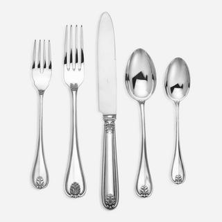 Laura Sterling Silver Five Piece Dinner Setting, Service for 1