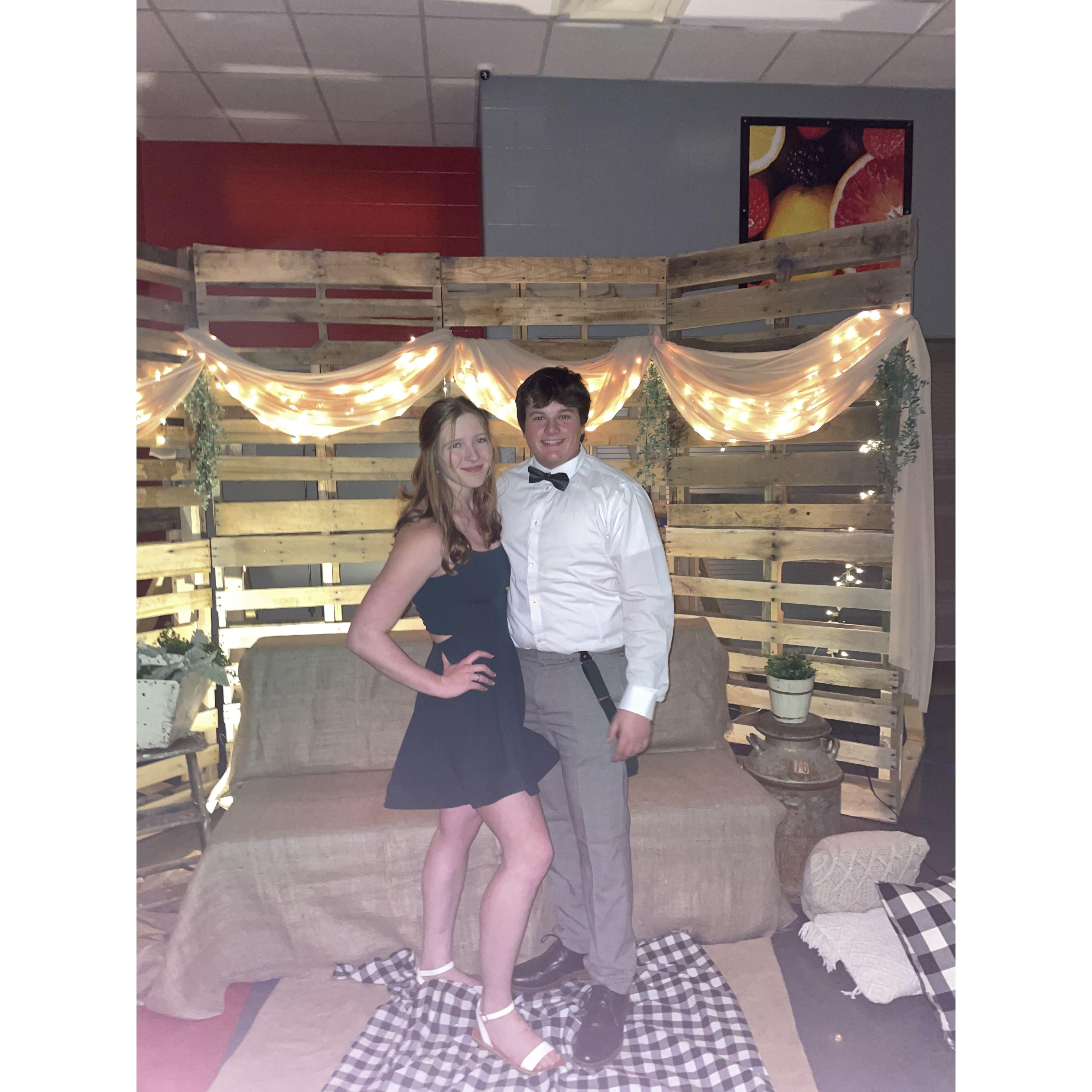One of their first formal dances
