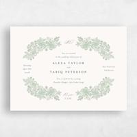 Green Wedding Invitation - Siena Landscape