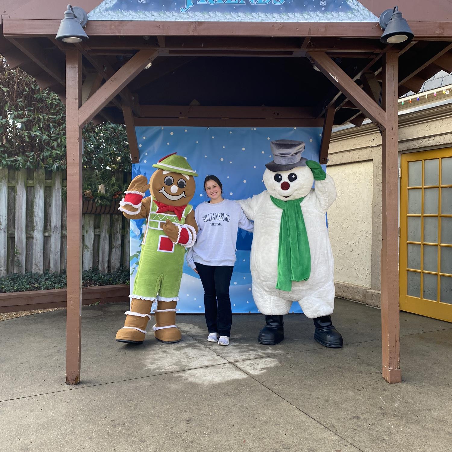 He made me take pictures with these guys at Busch Gardens... it's cute though :)