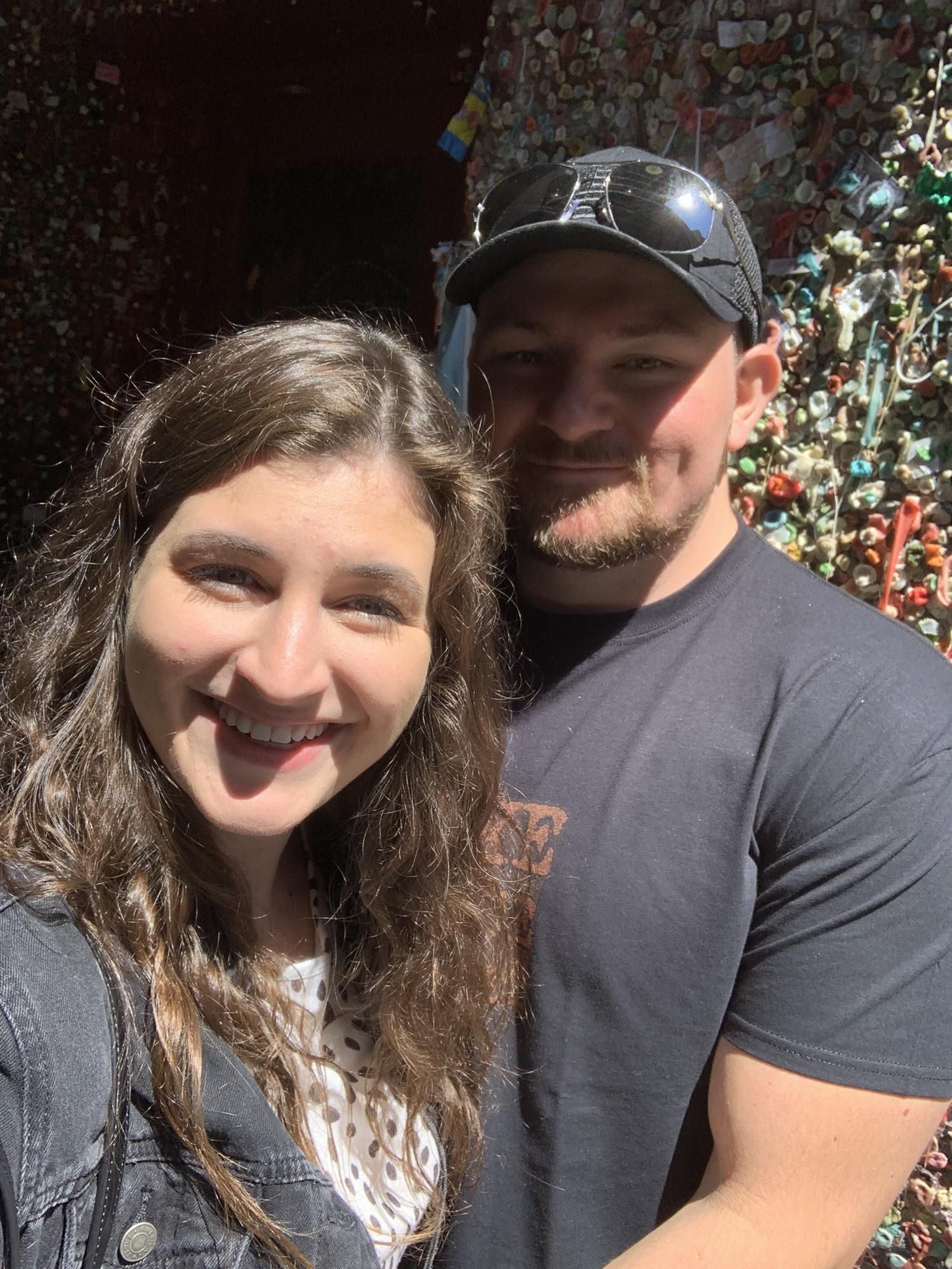 Kristin also took Sam up to Seattle where they explored Pike's Place Market, the Gum Wall, and introduced him to the best Clam chowder ever!