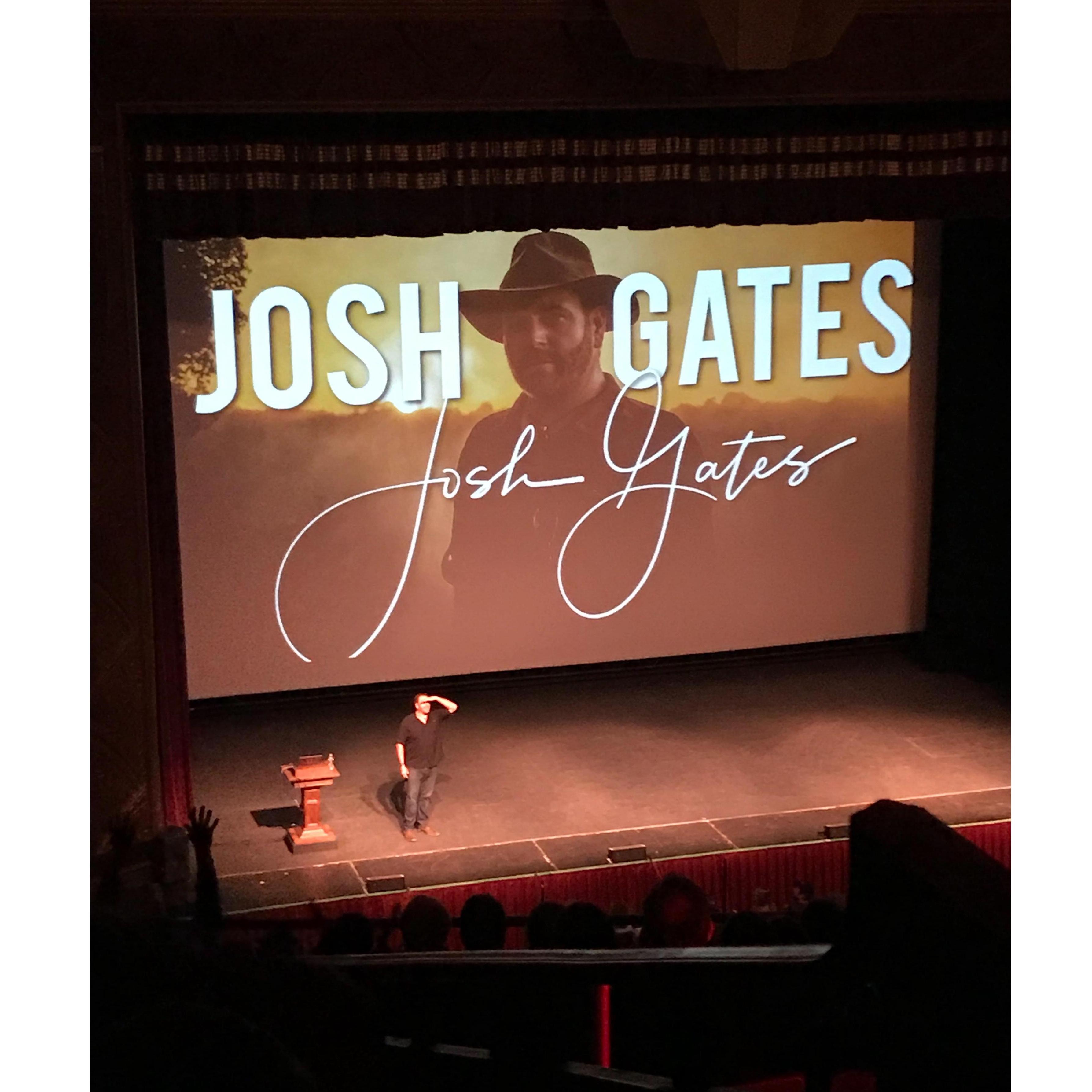 The best part of being in PA this year! Being close enough to attend Josh Gates show and see him live pre-quarantine. Chase and Lindsey love watching his shows! "Every story has value" ~Josh Gates