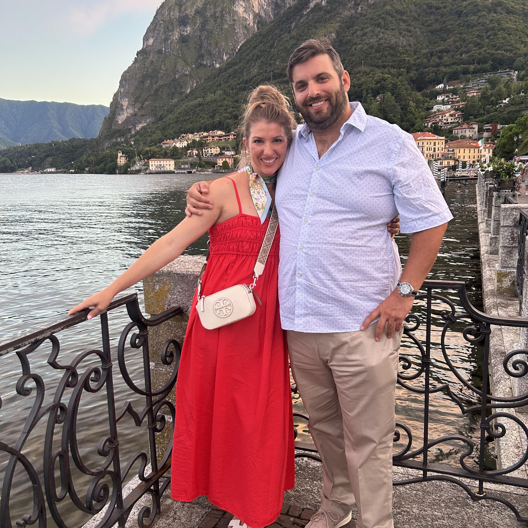 On the water at Lake Como.