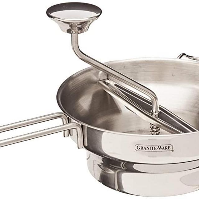 Granite Ware Stainless Steel Deluxe Food Mill, 2-Quart