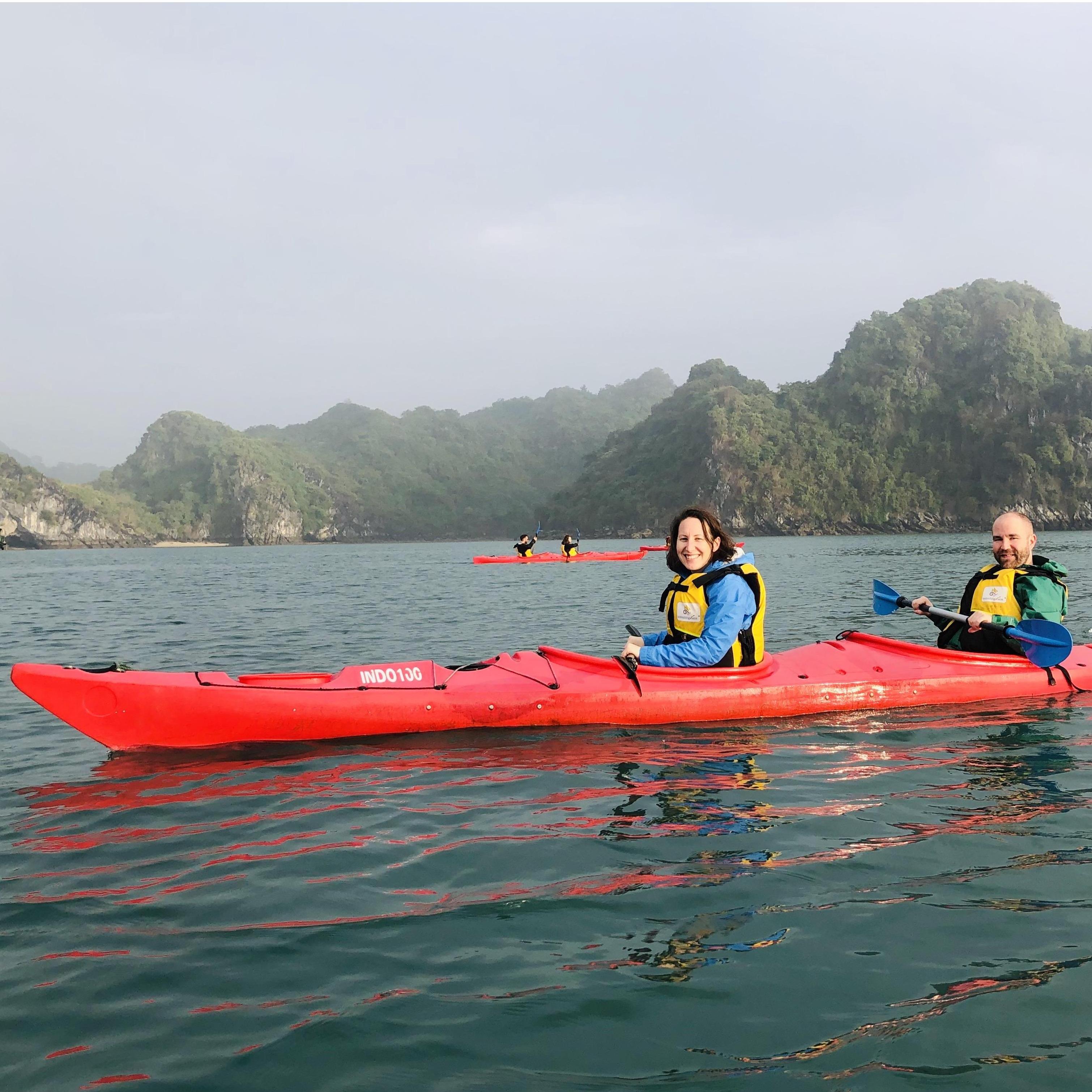 We're both seventh-generation kayakers!