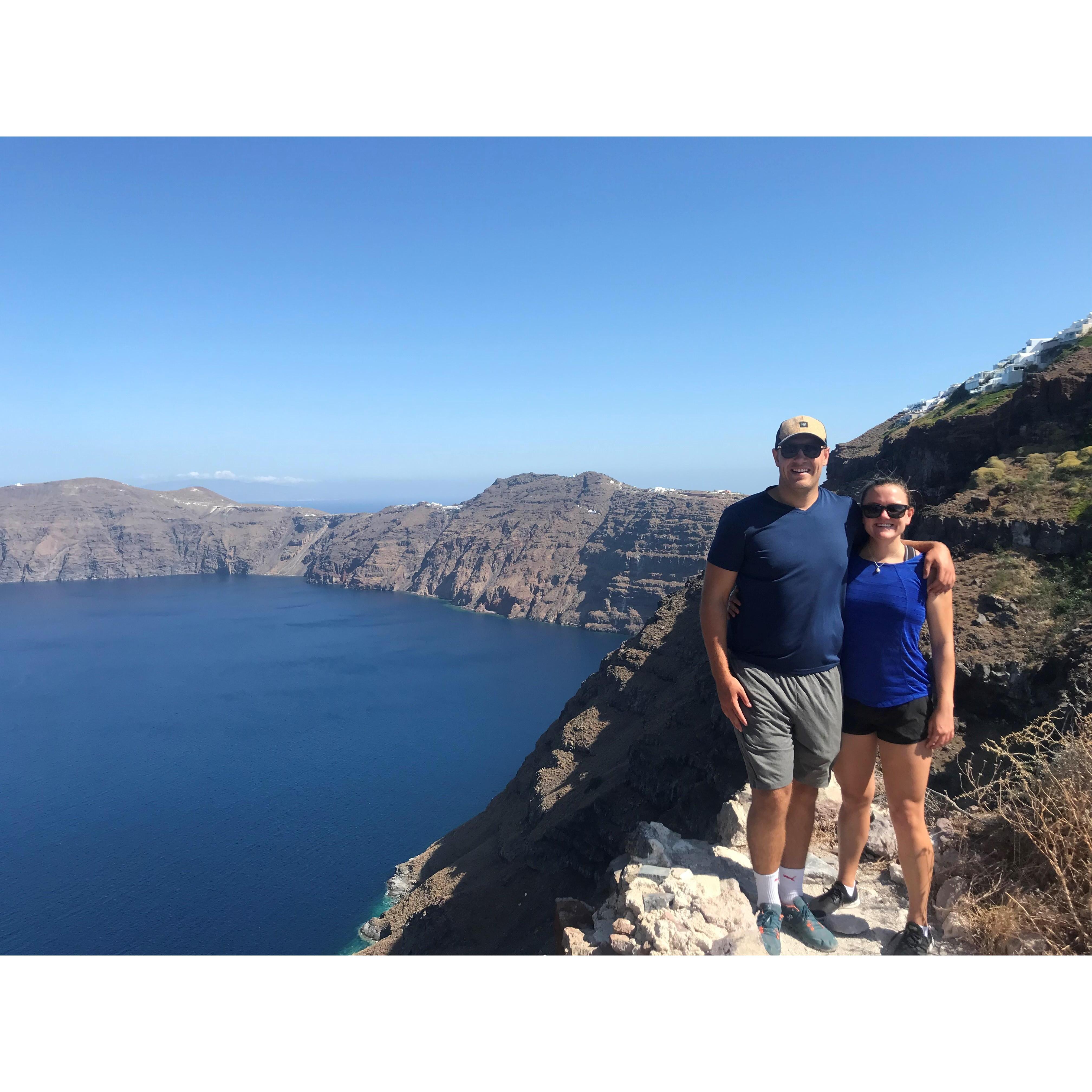 Enjoying the scenery in Greece!