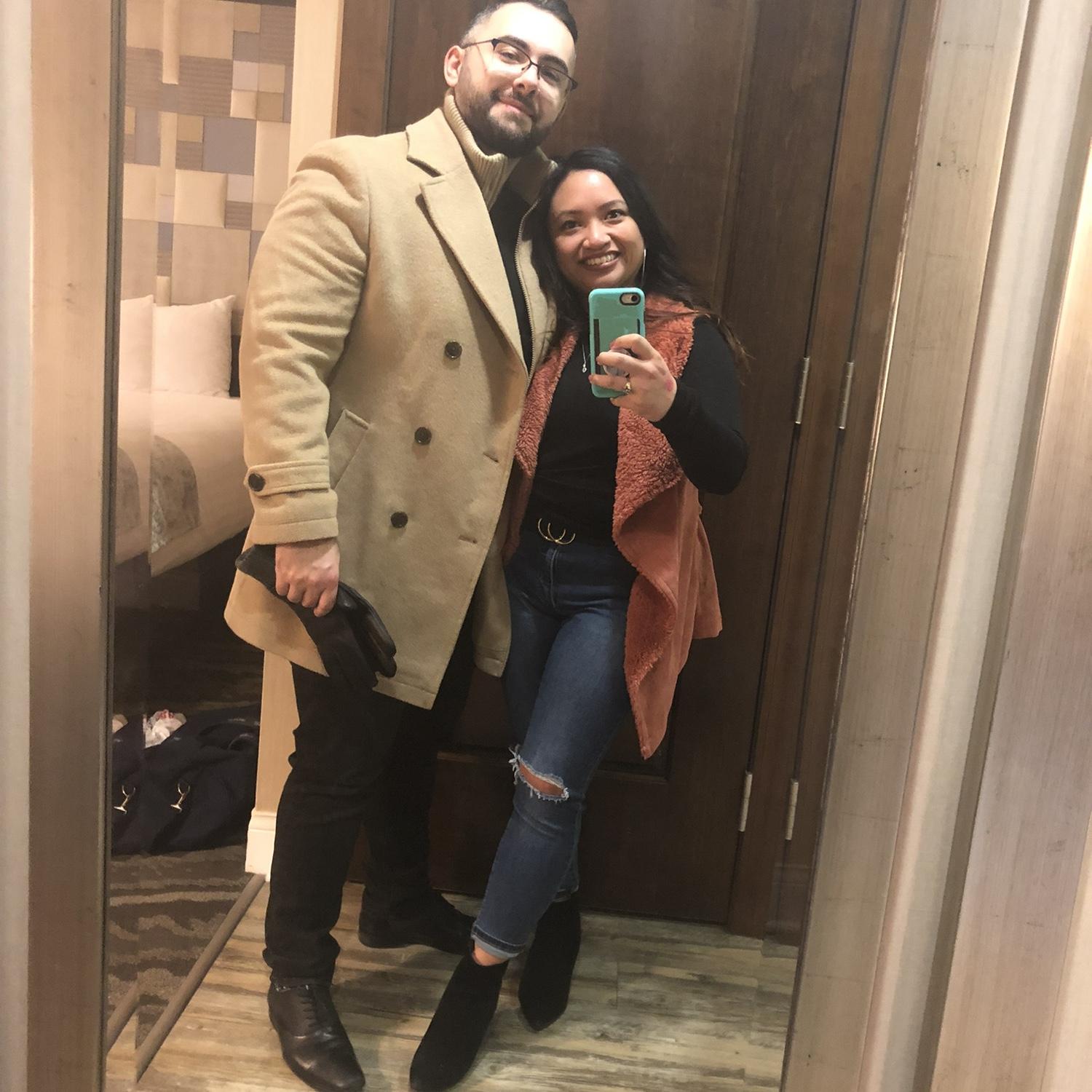Our first trip together! January 2021, to the Poconos