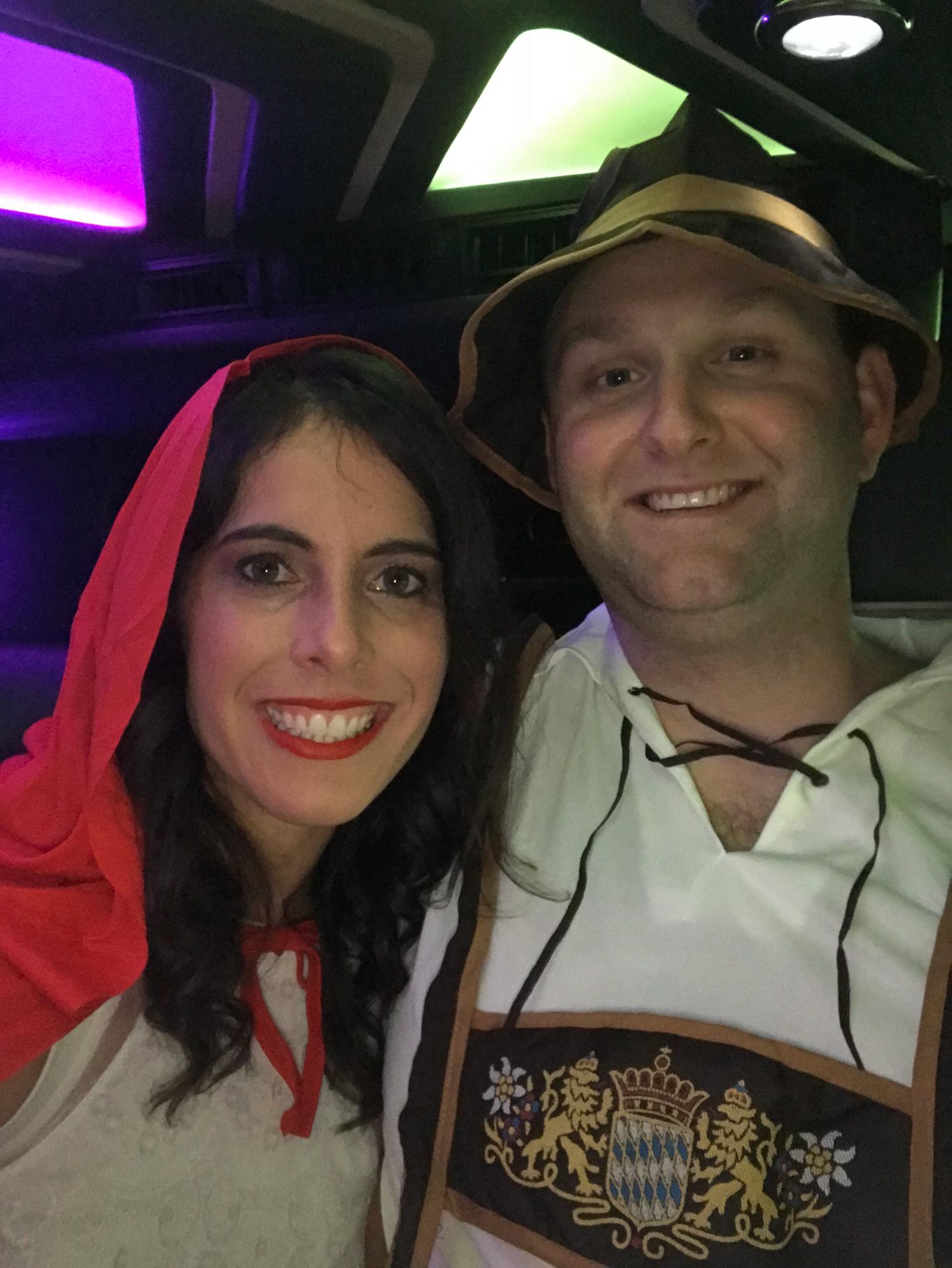 Chris first met Jamey's parents during Halloween weekend. Ask him how the costume fit!