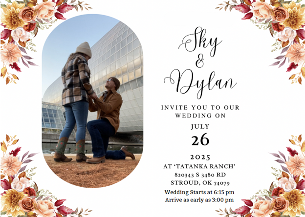 The Wedding Website of Dylan Hahn and Sky Sanchez