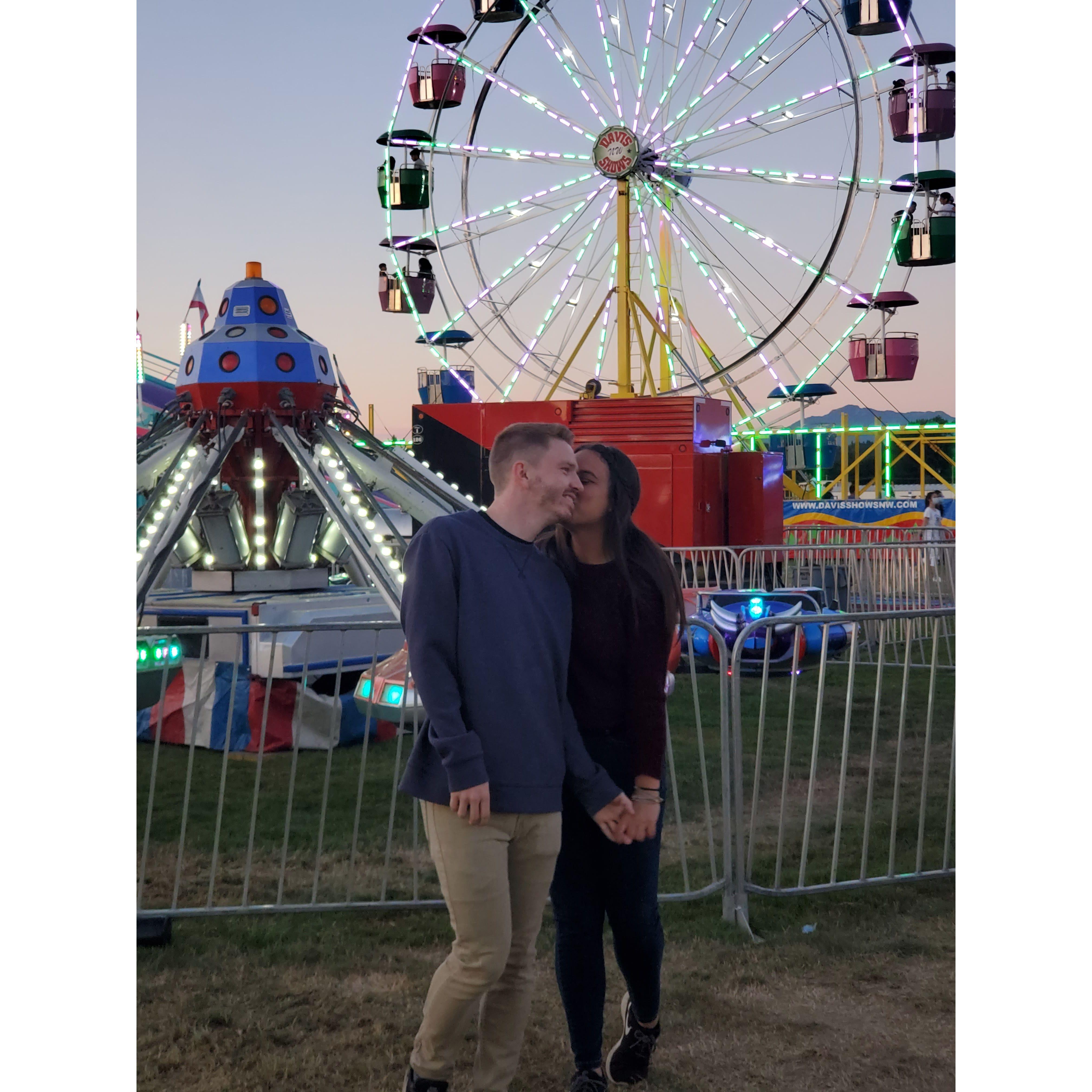 Random fact: As a teenager I dreamed about a romantic date at the fair. I am so thankful that Braden turned that dream into a memory!