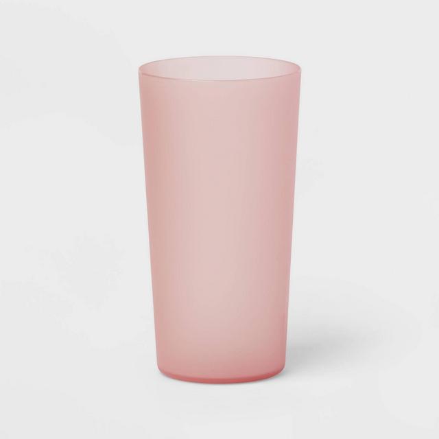 26oz Plastic Tall Tumbler Coral Dream Pink - Room Essentials™