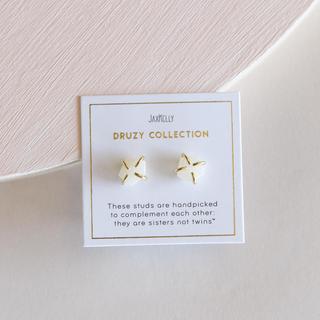 Druzy Prong Earrings