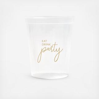 Eat, Drink, Party Stadium Cup, Set of 50
