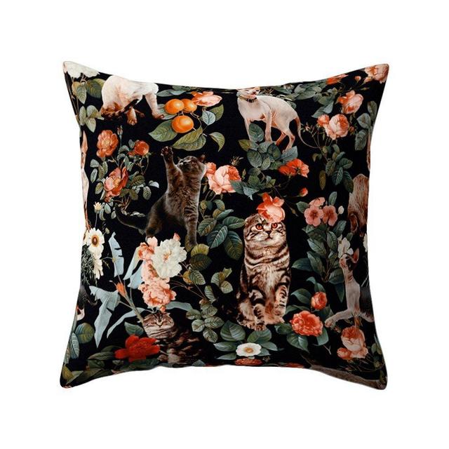 wintefei Fashion Colorful Prints Throw Pillow Case Sofa Bed Home Car Decor Cushion Cover -3#