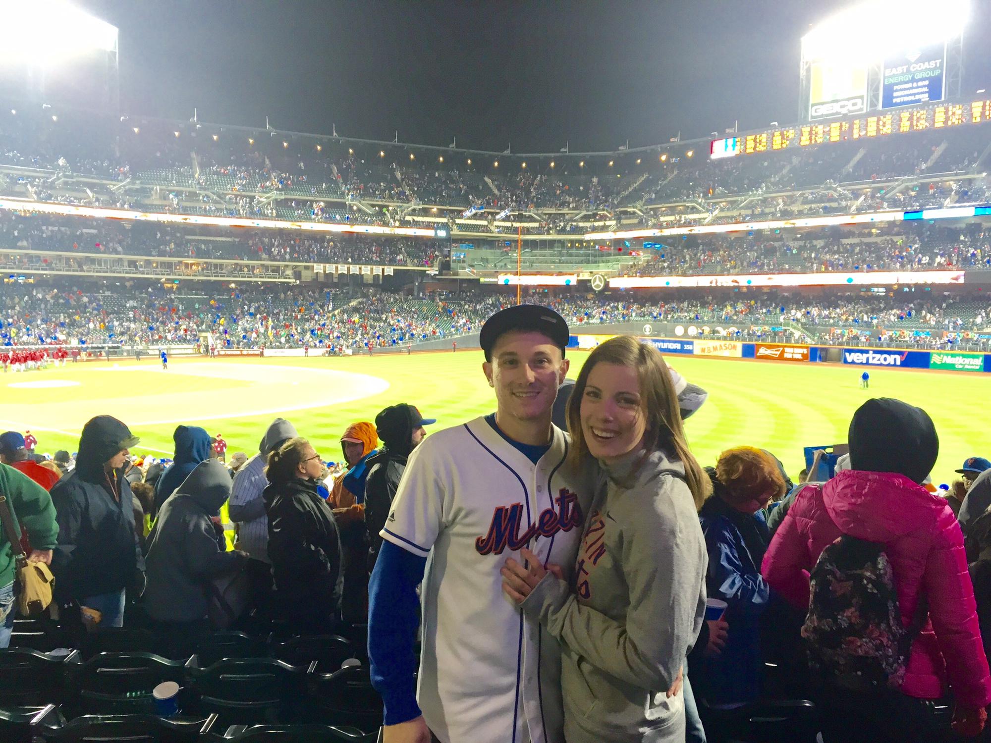 Our first of many Mets games!